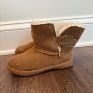 UGG Kids Tan Boots with Cream Lining